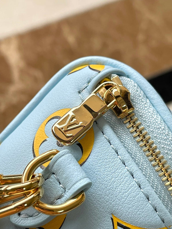 MINI BUMBAG 17 IN SKY YELLOW MONOGRAM CALFSKIN GOLD HARDWARE