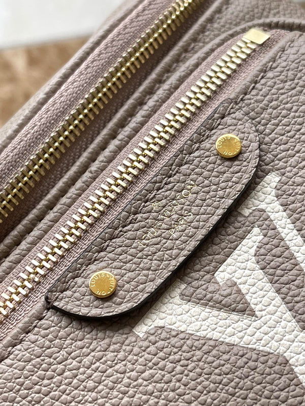 MINI MARSUPIO 17 IN TOURTERELLE BIANCO MONOGRAM EMPREINTE PELLE ORO HARDWARE