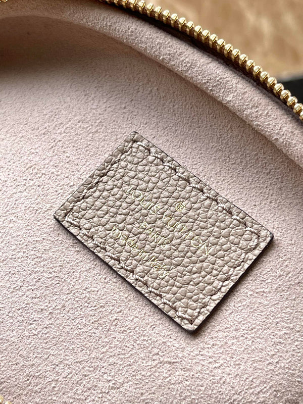 MINI MARSUPIO 17 IN TOURTERELLE BIANCO MONOGRAM EMPREINTE PELLE ORO HARDWARE