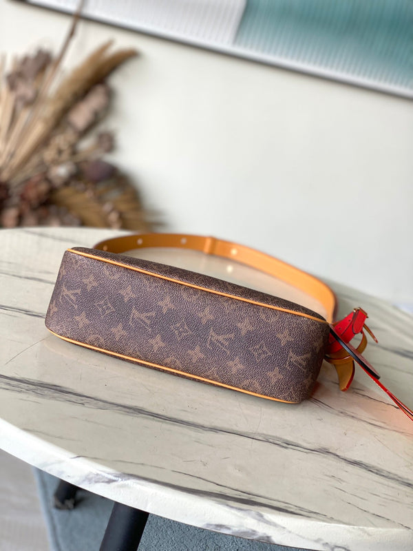 POCHETTE ACCESSORIO XL 28 IN TELA MONOGRAM DUST MARRONE