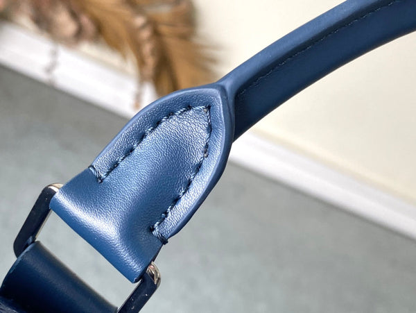 KEEPALL BANDOULIÈRE 55 IN TELA CON MONOGRAMMA SFUMATO VERDE NAVY