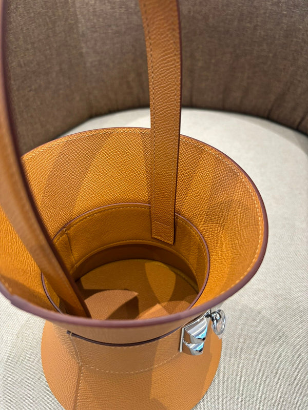 HM Mini Medor Bag Orange Epsom Calfskin 269887