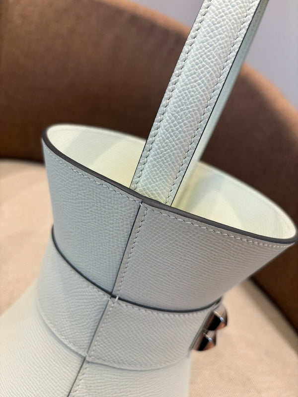 HM Mini Medor Bag White Epsom Calfskin 269893