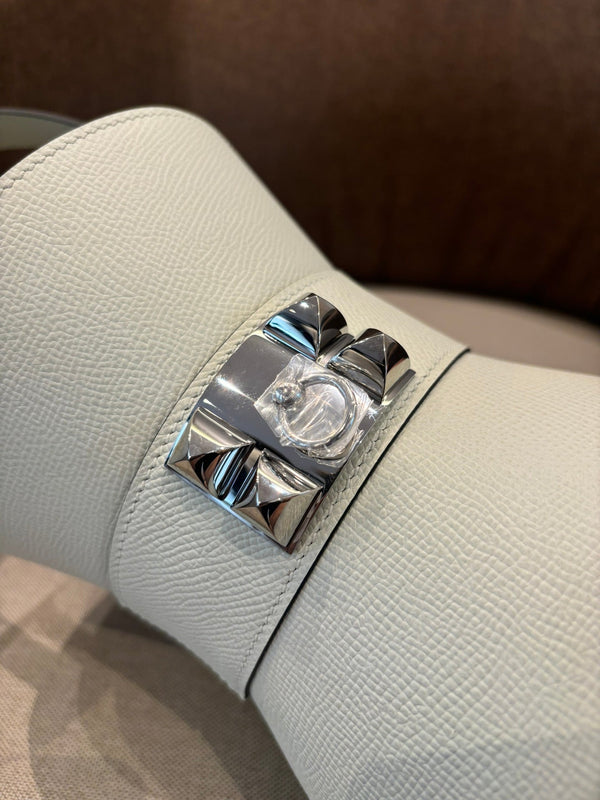 HM Mini Medor Bag White Epsom Calfskin 269893