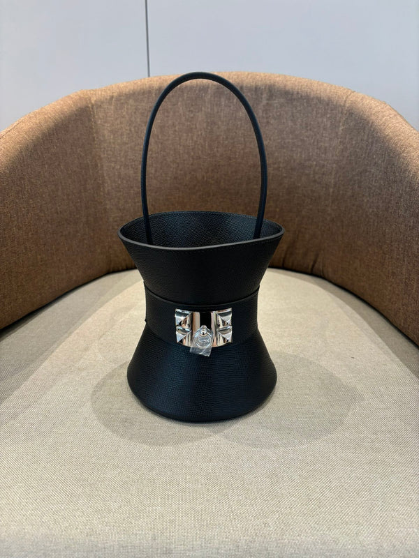 HM Mini Medor Bag Black Epsom Calfskin 269899