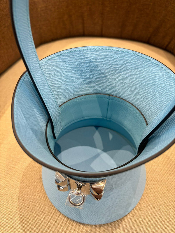 HM Mini Medor Bag Blue Sky Epsom Calfskin 269901