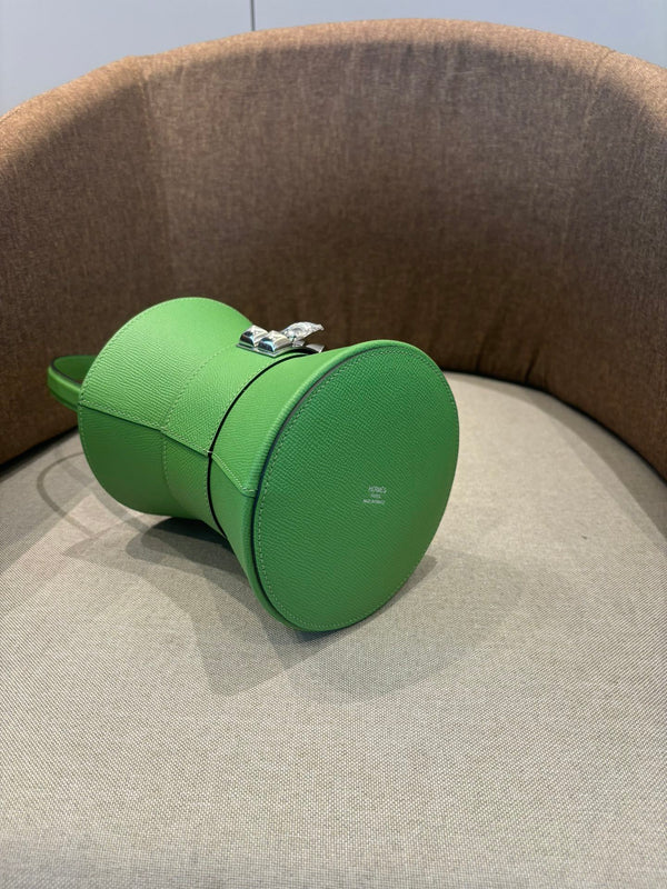 HM Mini Medor Bag Green Epsom Calfskin 269905