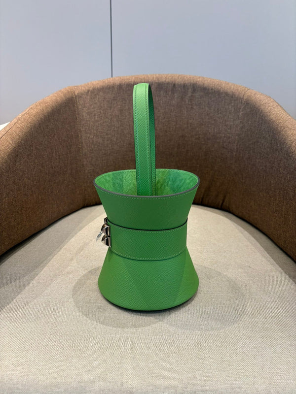 HM Mini Medor Bag Green Epsom Calfskin 269905