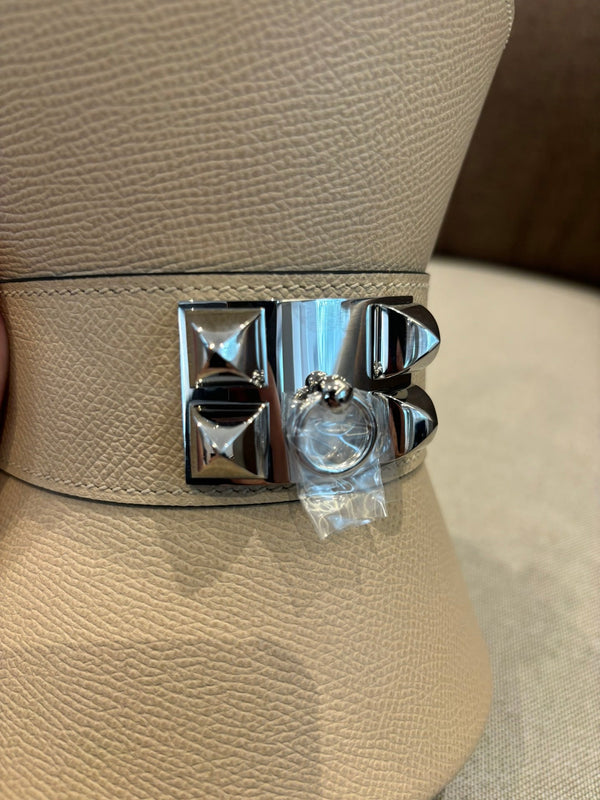 HM Mini Medor Bag Khaki Beige Epsom Calfskin 269907