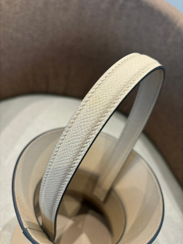 HM Mini Medor Bag Khaki Beige Epsom Calfskin 269907