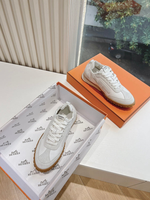 SNEAKER HM JET IN PELLE DI VITELLO BIANCA
