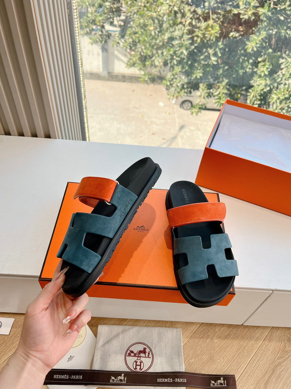 HM Chypre Sandal Celadon Green Suede 202808