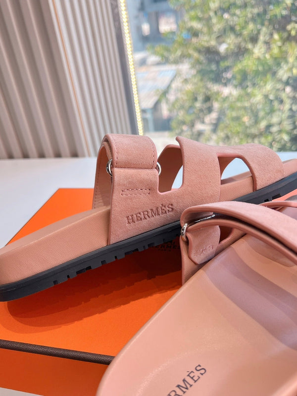 HM Chypre Sandal Pink Pastel Suede 202811