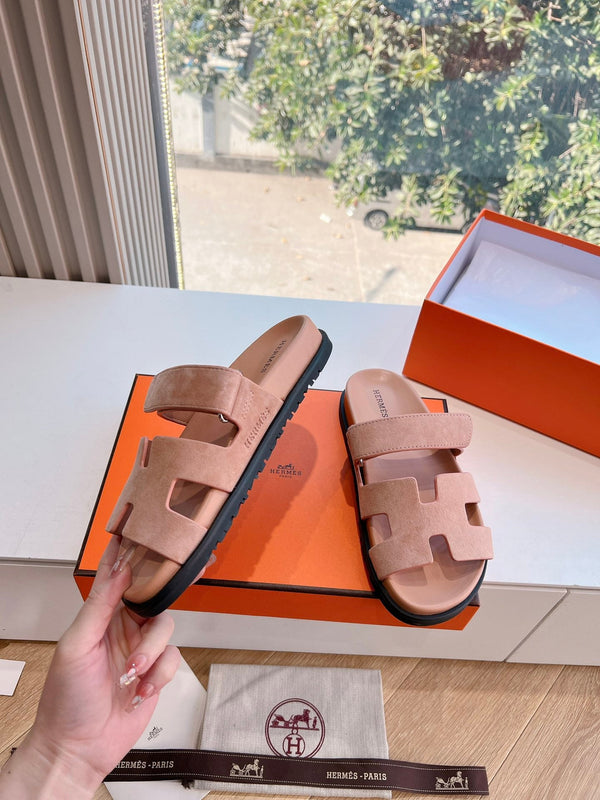 HM Chypre Sandal Pink Pastel Suede 202811