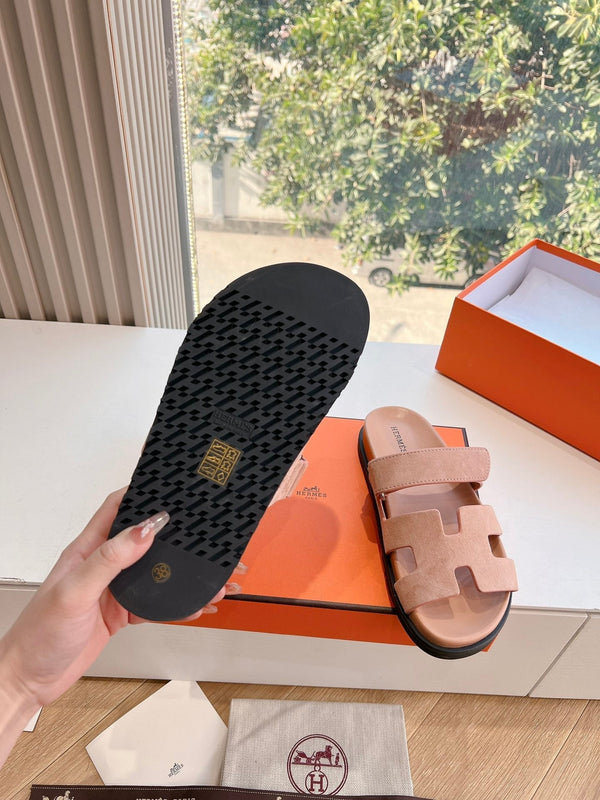 HM Chypre Sandal Pink Pastel Suede 202811