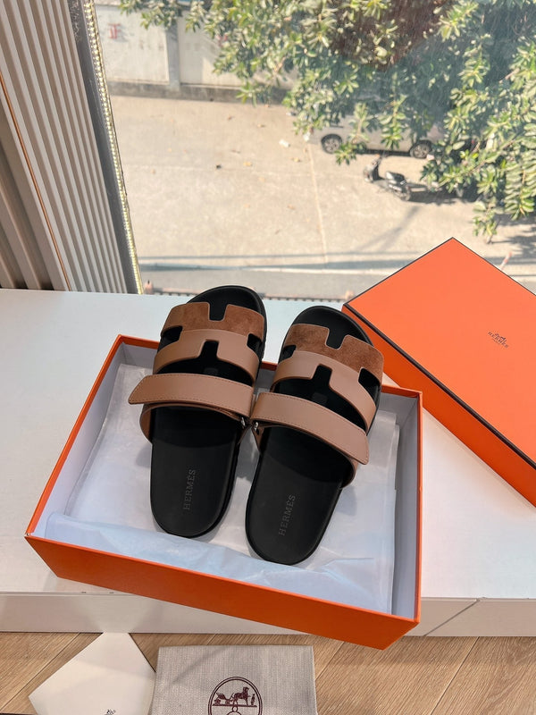 HM Chypre Sandal Clay Brown Calfskin 202819