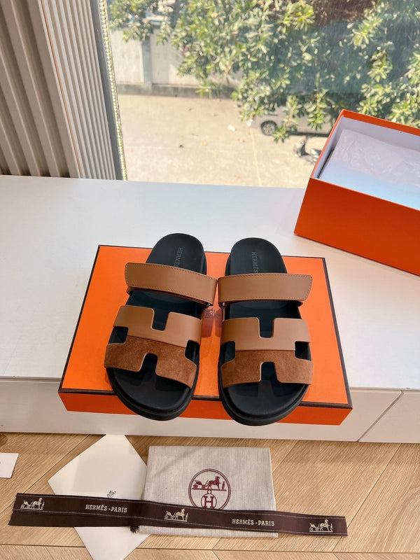 HM Chypre Sandal Clay Brown Calfskin 202819