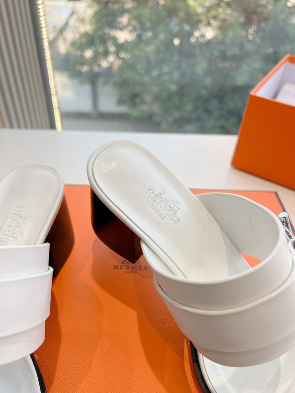 HM Kute 60 Sandal White Cowhide 202824