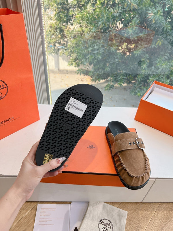 HM 25 Key Mule Brown Suede