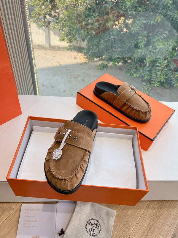 HM 25 Key Mule Brown Suede