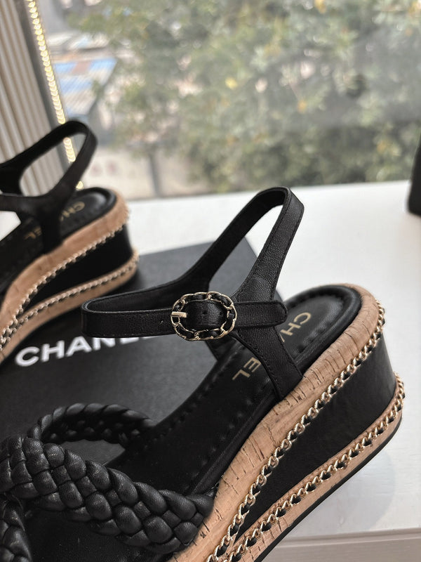 Sandali Mules CC Nero 6cm Pelle di Agnello 202879