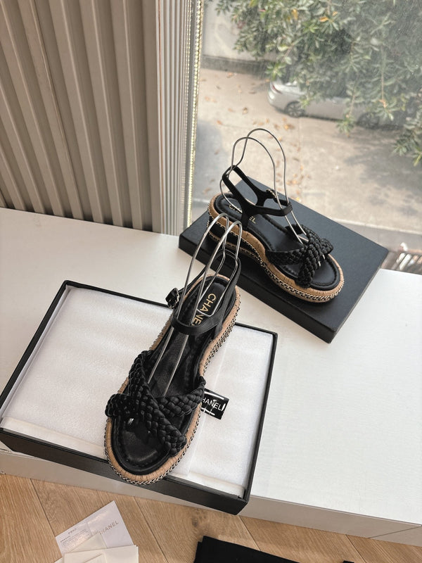 Sandali Mules CC Nero 6cm Pelle di Agnello 202879