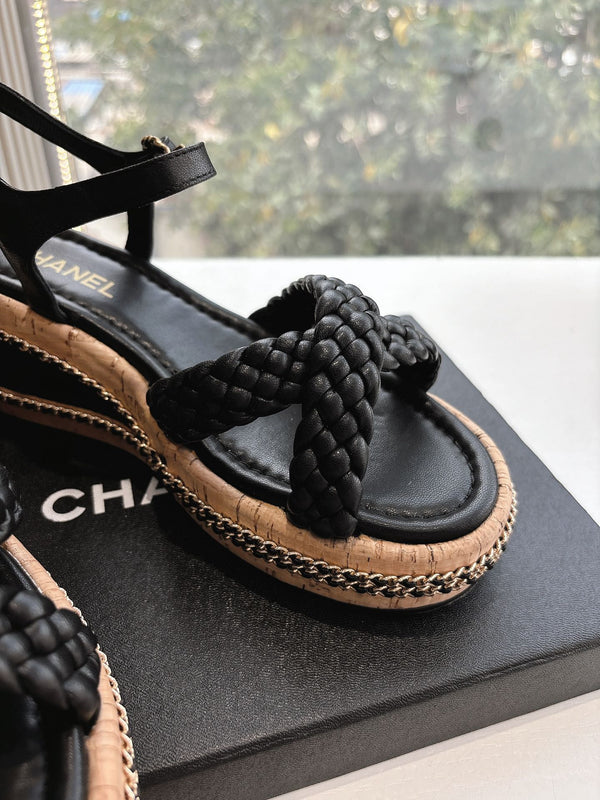 Sandali Mules CC Nero 6cm Pelle di Agnello 202879