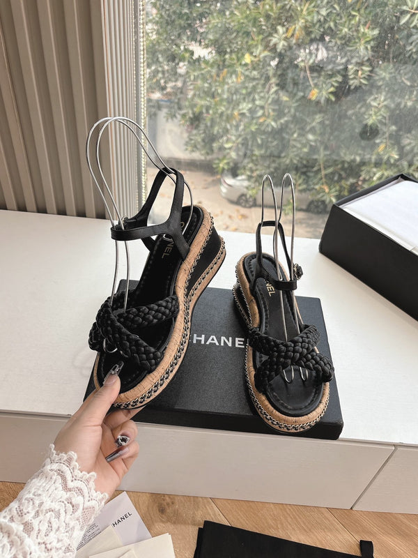 Sandali Mules CC Nero 6cm Pelle di Agnello 202879