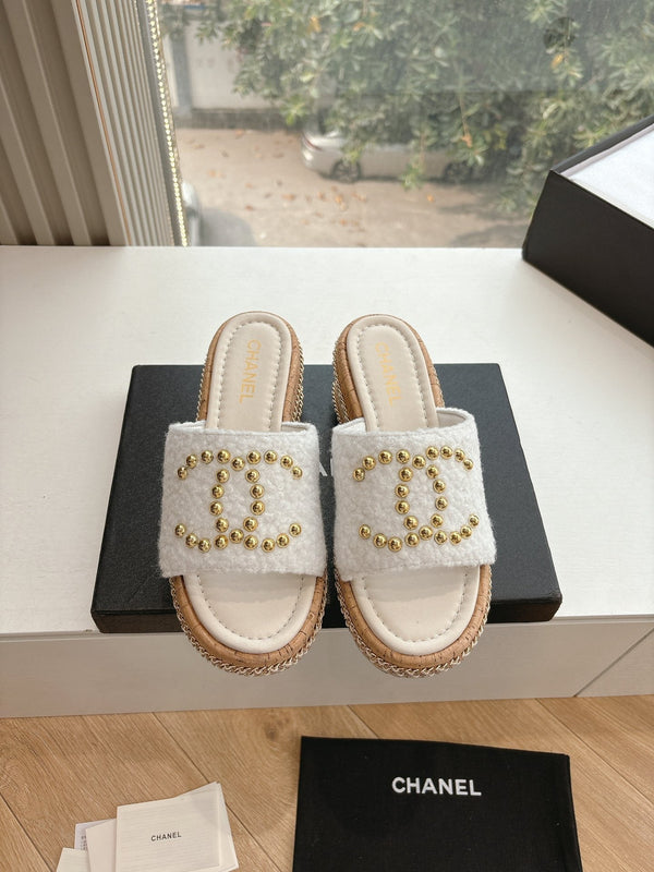 Sandali CC bianchi 6cm in pelle di agnello 202897