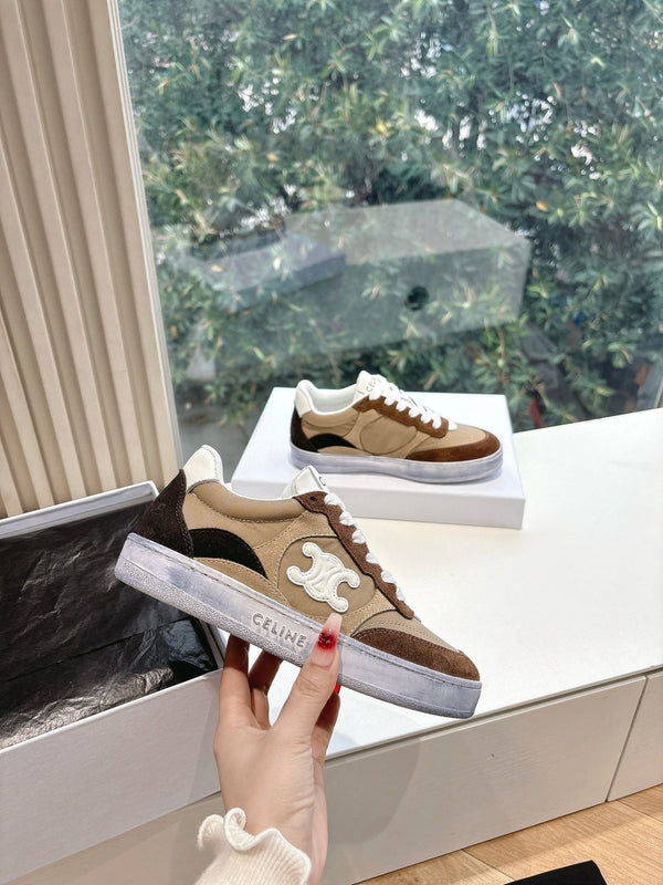 CELINE Sneaker Bronze Suede 285894