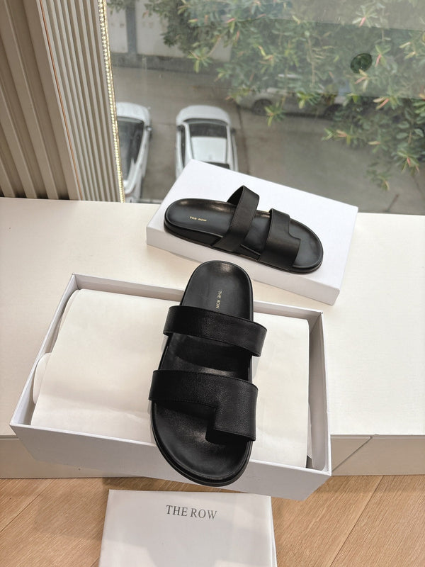 Hugh Sandal in Black Cowhide 286179