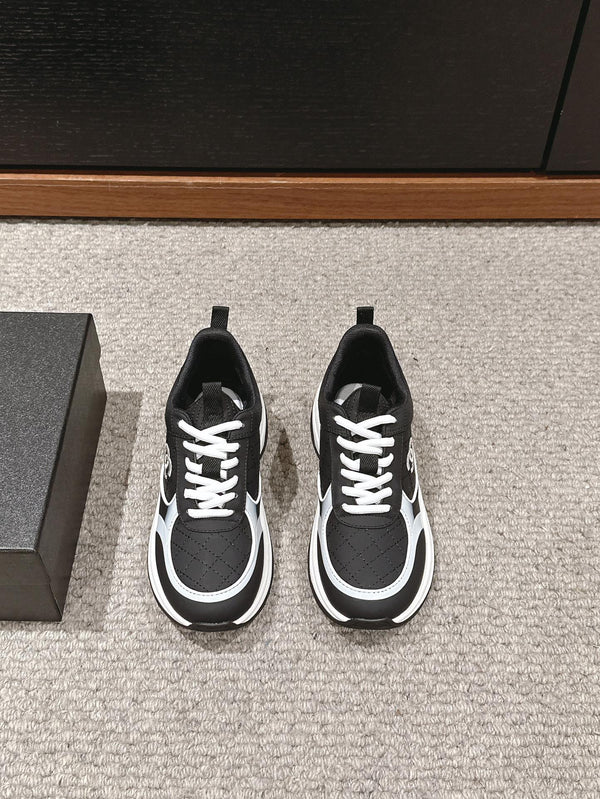 CC CLASSIC SNEAKER IN BLACK MIX WHITE LAMBSKIN