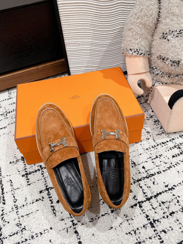 HM Faubourg Loafer In Brown Suede 118745