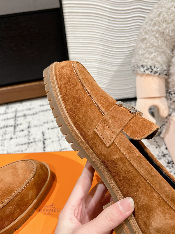 HM Faubourg Loafer In Brown Suede 118745