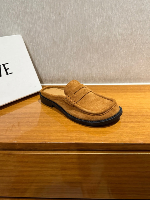 Loewe Campo Mule Light Brown Slide Suede