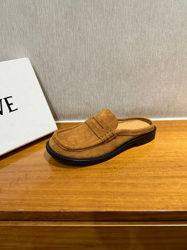 Loewe Campo Mule Light Brown Slide Suede
