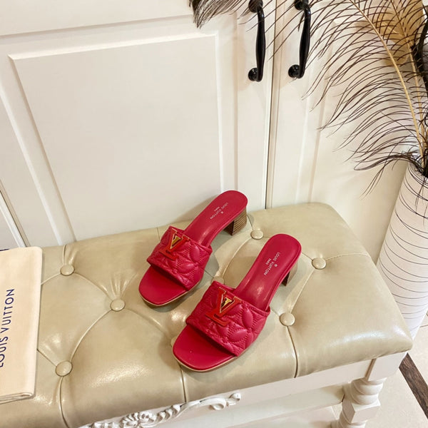 LV Neo Revival Mule 55mm Red Pink Lambskin