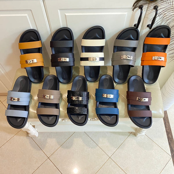 HM Jackson Sandal Black Cowhide 958022