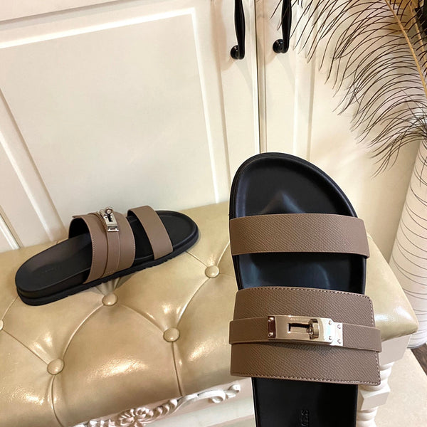 HM Jackson Sandal Deep Brown Cowhide 958026