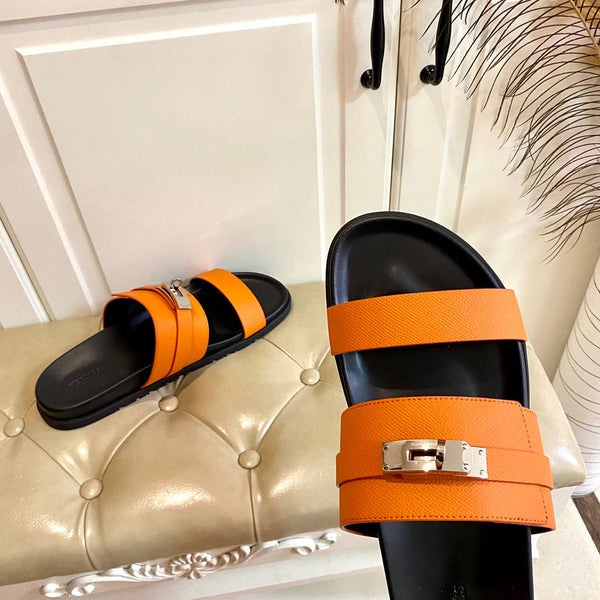 HM Jackson Sandal Orange Cowhide 958036