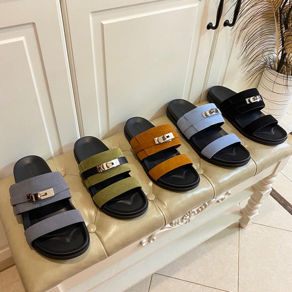 HM Jackson Sandal Dark Grey Suede 958060