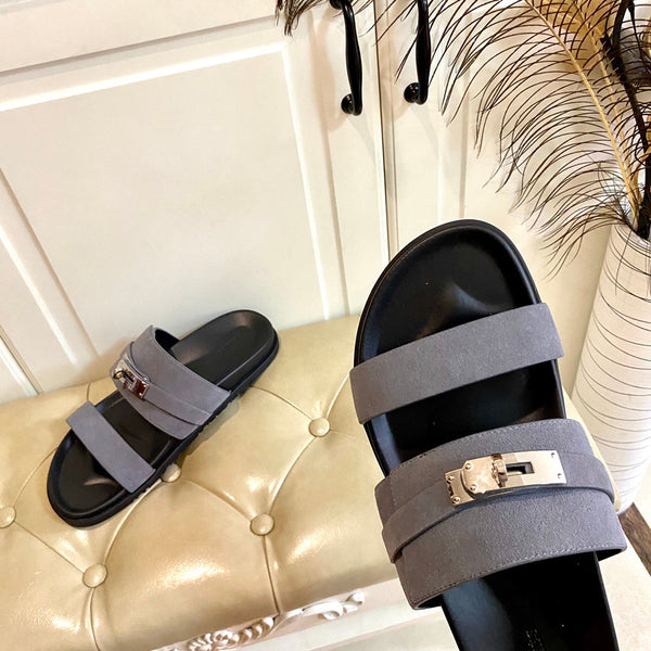 HM Jackson Sandal Dark Grey Suede 958060