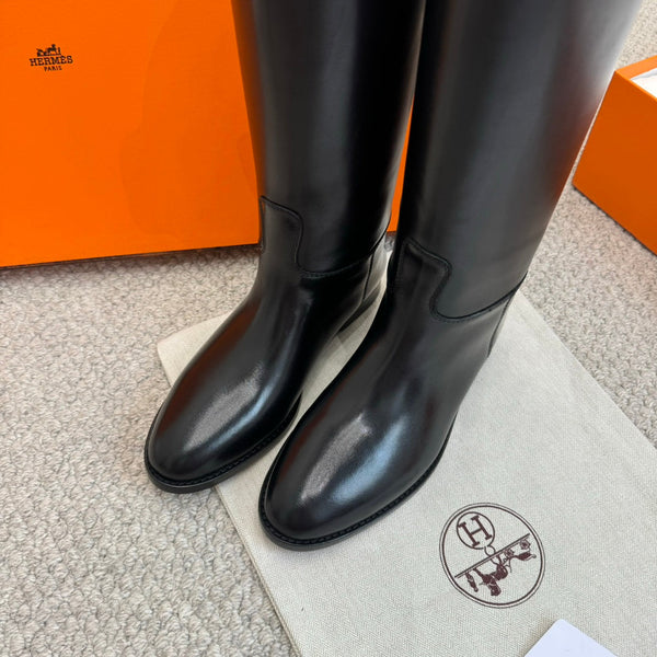 HM Jumping Boot In Black Calfskin 973839