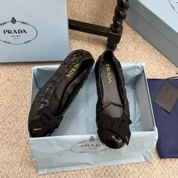 Pra 26s Ballet Flat Black Sheepskin 635250
