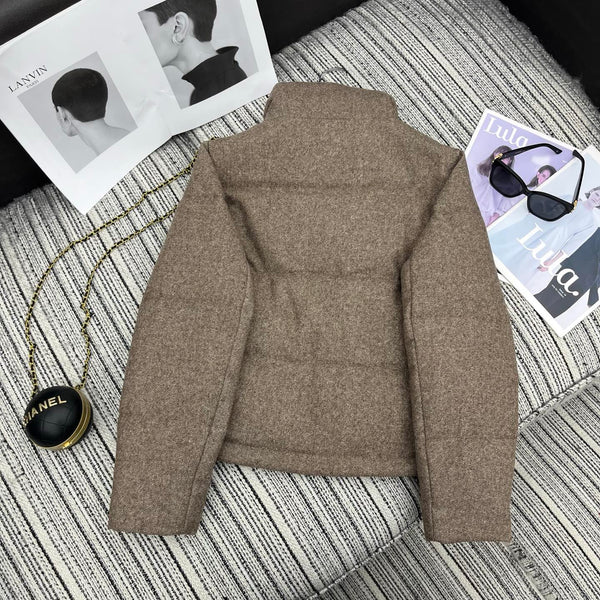 LP 25 Jacket Light Brown Wool Fabric Down 308190