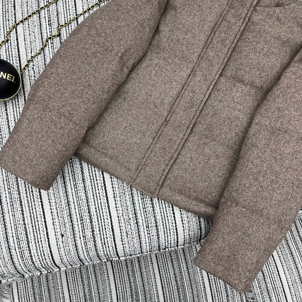 LP 25 Jacket Light Brown Wool Fabric Down 308190