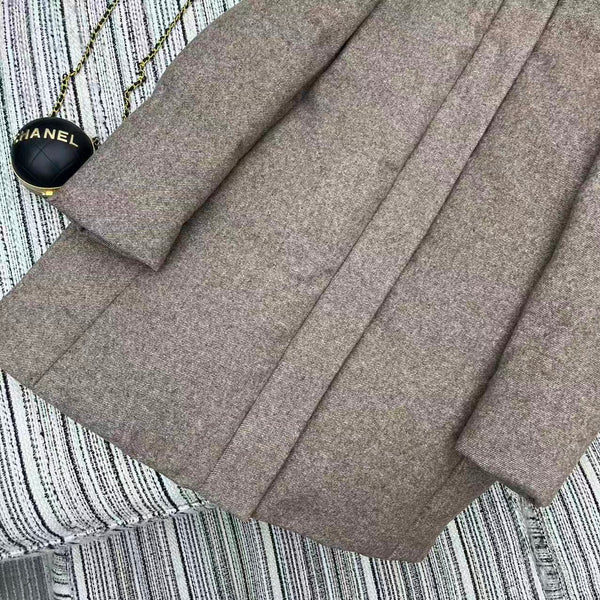 LP 25 Mid-Length Jacket Light Brown Wool Fabric Down 308182