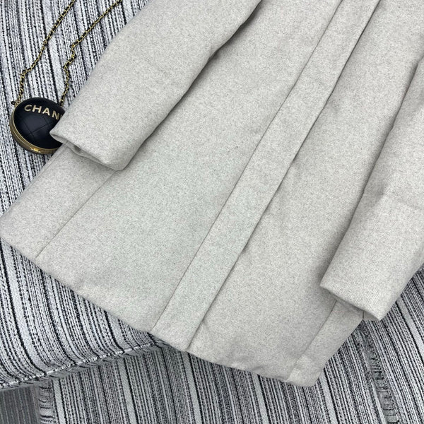 LP 25 Mid-Length Jacket Ivory Wool Fabric Down 308184