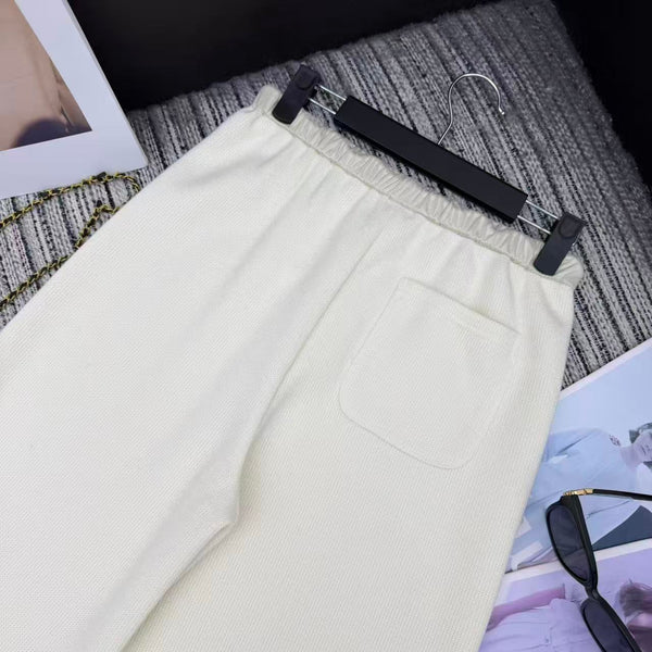 Chanel 2025 Pantalon en Laine Blanc 318974