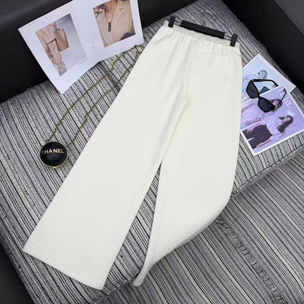 Chanel 2025 Pantalon en Laine Blanc 318974